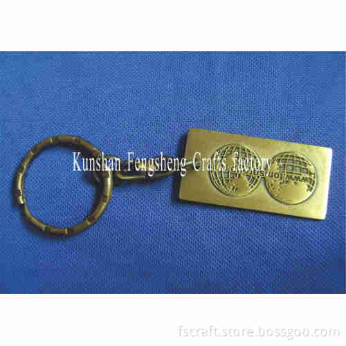 Antique Bronze Custom Keychain
